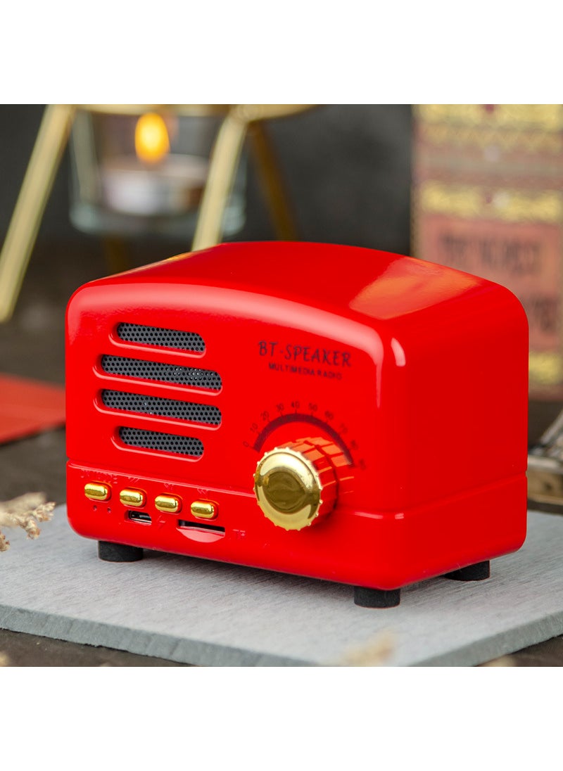Generic - Little Prince Bluetooth Speaker Retro Mini Portable Peking Opera Red - Image 1