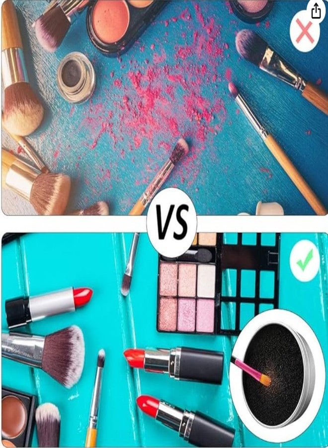 Cossess dry make up brush cleaner| ideal for dry pigments like blush, eyeshadow etc | cleans makeup brush like a pro | makeup brush cleanser | PACK OF 2 - Image 5