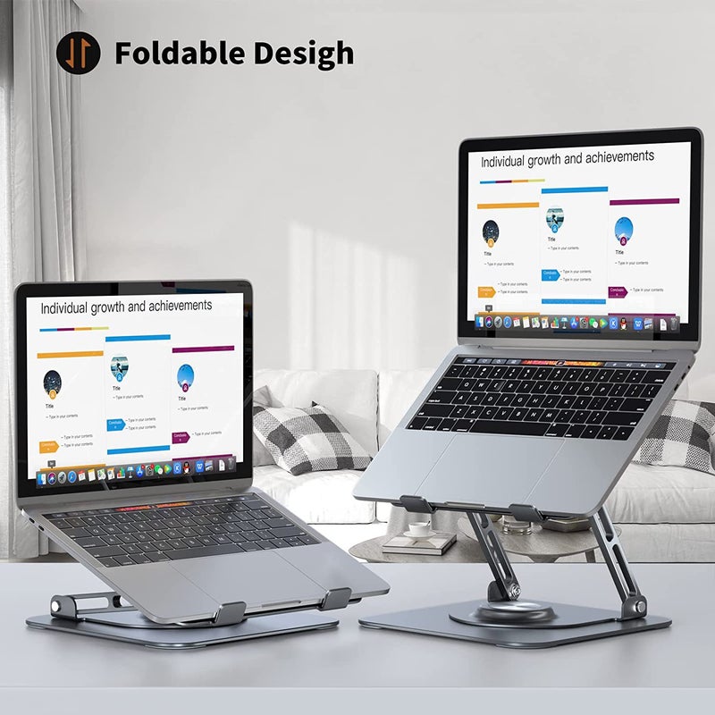 Laptop Bracket Computer Cooling Rack Rotatable Desktop Aluminum Alloy Folding Lifting Conference Office Computer Bracket - Image 5