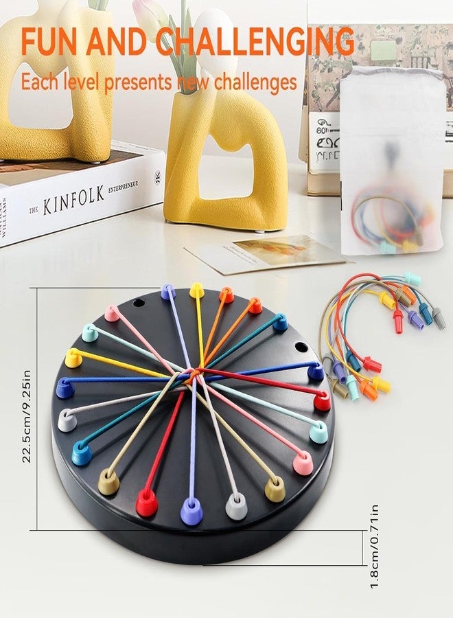 Calyxia Rope Puzzle Game for Kids & Adults | Brain Teaser Strategy Board Toy | Logical Thinking & Problem Solving Game | Family Fun Party Challenge Brain Development - Image 2