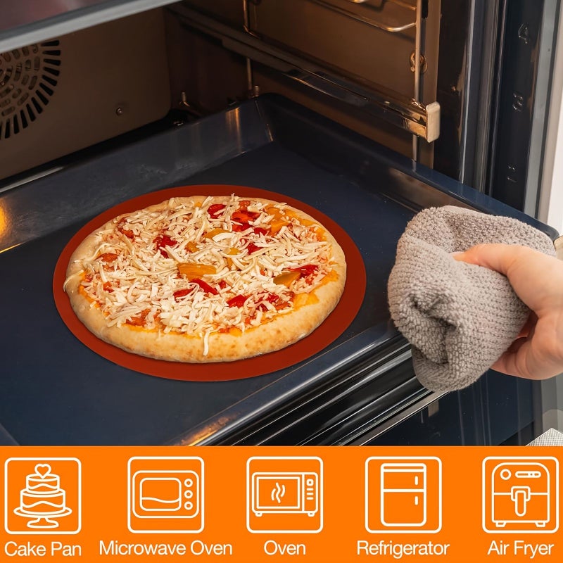 2PCS 7.87 Inch Diameter Round Baking Mat - Image 2