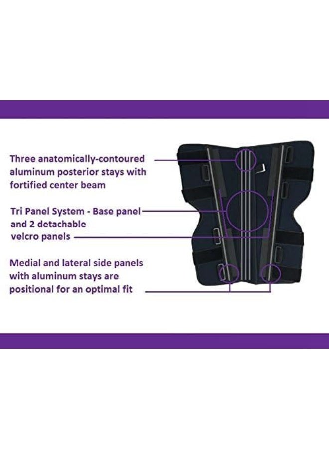 Tri-Panel Knee Stabilizer Brace – Strong Post-Surgery Support – Adjustable Universal Fit - Image 3