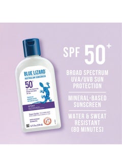 BLUE LIZARD Sport Mineralbased Sunscreen Lotion Spf 50+ Cream Unscented 8.75 Fl Oz  - Image 3