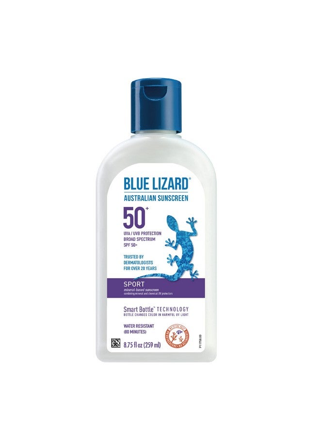 BLUE LIZARD Sport Mineralbased Sunscreen Lotion Spf 50+ Cream Unscented 8.75 Fl Oz - Image 2