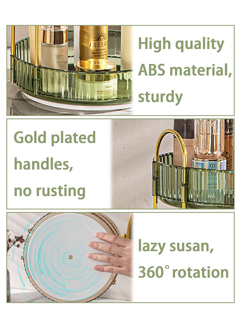 Sharpdo Rotating Makeup Organizer for Vanity 3 Tier, High-Capacity Skincare Clear Make Up Storage Perfume Organizers Cosmetic Dresser Organizer Countertop 360 Spinning - Image 5