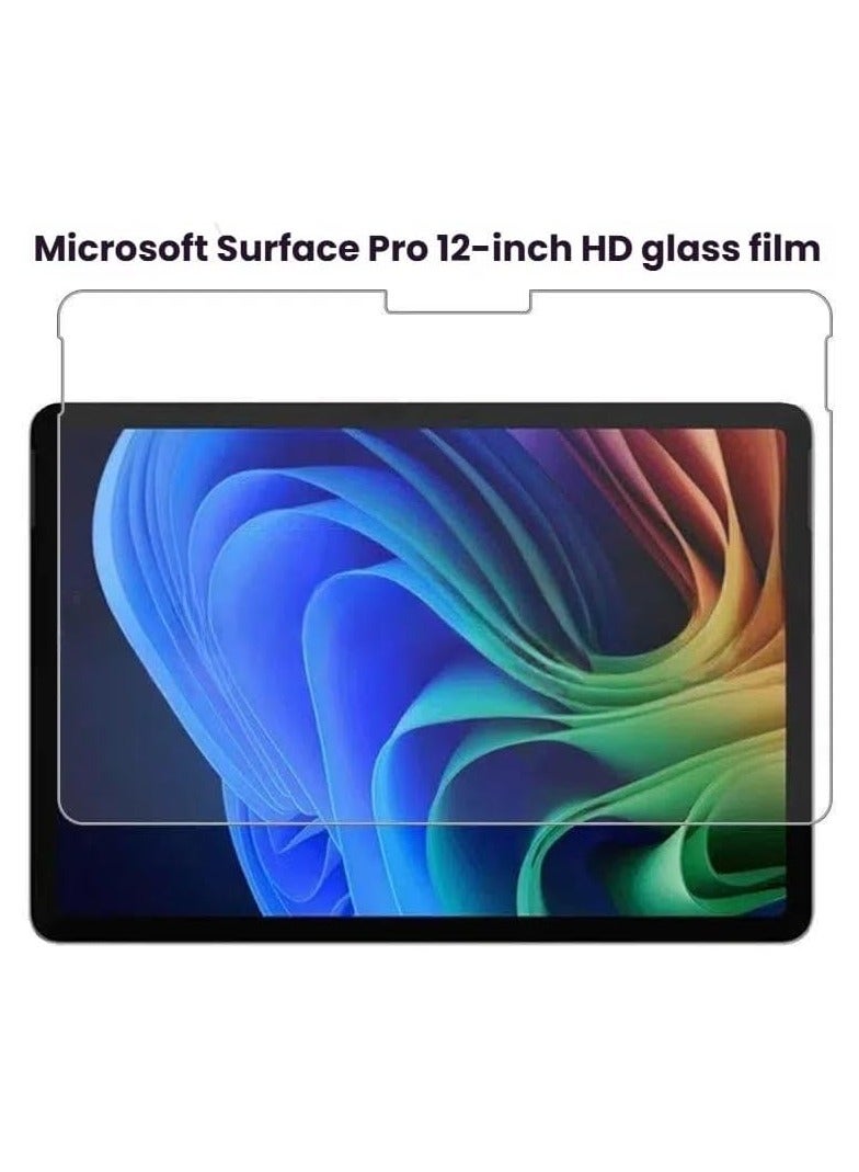 12 inch Microsoft Surface Pro Tablet Screen Protectors HD Clear Scratch Resistant Tempered Glass Ultra Transparent 9H Hardness - Image 2