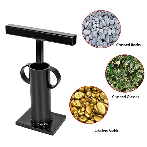 Sunluway Rock Crusher Heavy Duty Gold Prospecting Frit Maker Glass Breaker Ore Crusher Gold Panning Mining Pulverizer Mine Prospecting Stone Rock Hound Gold Rush - Image 2