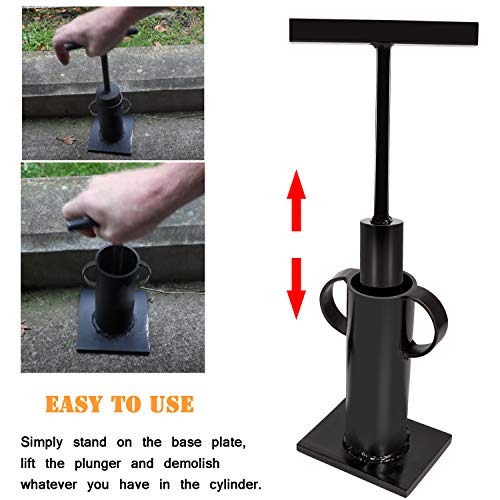 Sunluway Rock Crusher Heavy Duty Gold Prospecting Frit Maker Glass Breaker Ore Crusher Gold Panning Mining Pulverizer Mine Prospecting Stone Rock Hound Gold Rush - Image 3