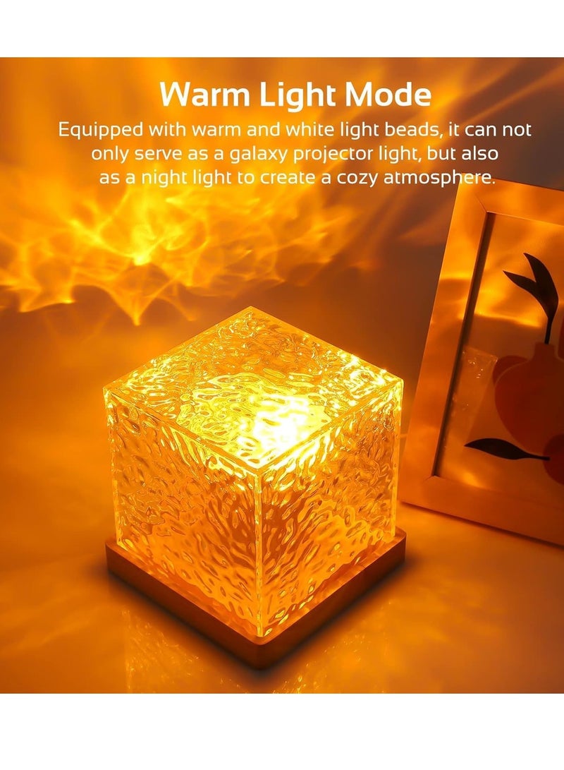 إلترازون Projector Lights Ocean Wave - Romantic LED 3D Water Wave Effect Night Light, Crystal Table Lamp for Bedroom Decor, Warm Ambiance, Vibrant Colors, Perfect for Relaxation and Romantic Settings - Image 4