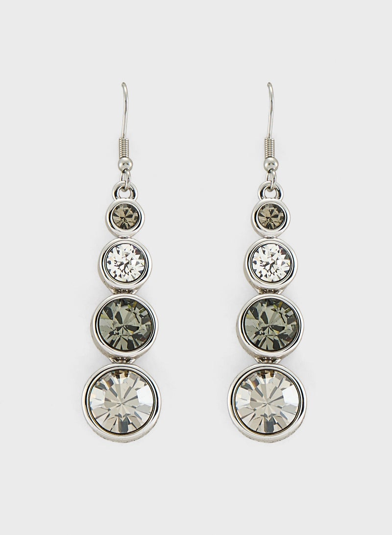 Karen Millen Crystal Teardrop Earrings  - Image 2