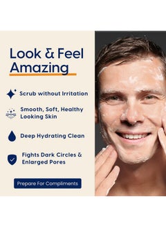Strive Fresh Face Jojoba Scrub Mens Face Scrub Fragrance Free Smooth Clear Skin Refreshing With Aloe Vera Centella Asiatica Hyaluronic Acid & Niacinamide For All Skin Types 30 Ml  - Image 4