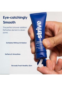 Strive Fresh Face Jojoba Scrub Mens Face Scrub Fragrance Free Smooth Clear Skin Refreshing With Aloe Vera Centella Asiatica Hyaluronic Acid & Niacinamide For All Skin Types 30 Ml  - Image 3