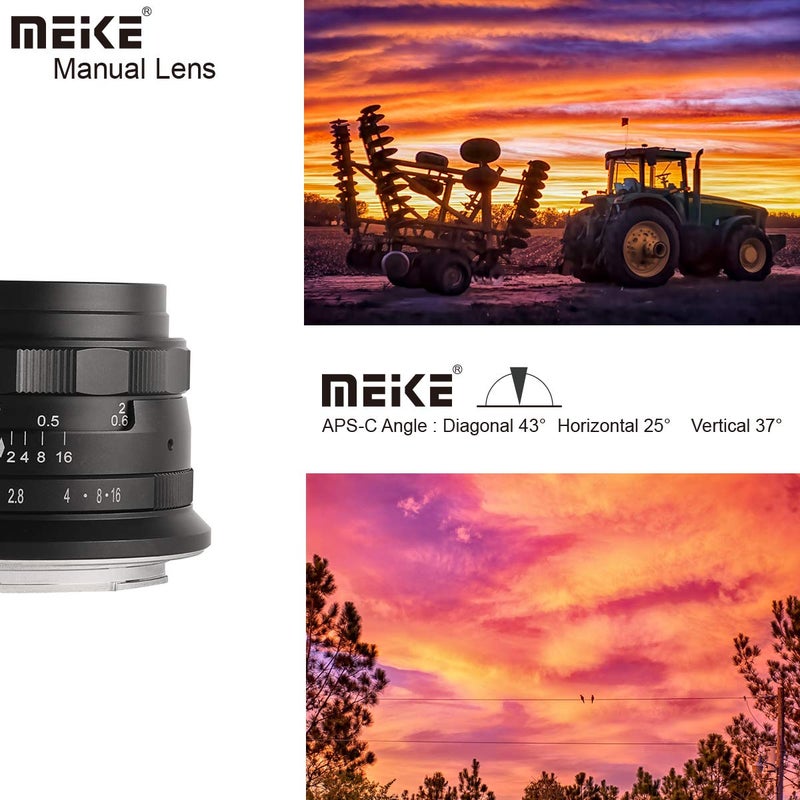 Meike 35mm F1.4 Large Aperture Manual Focus Lens APS-C Compatible with Sony E Mount Mirrorless Cameras NEX 3 NEX 3N NEX 5 NEX 5T NEX 5R NEX 6 7 A5000 A5100 A6000 A6100 A6300 A6500 A6600 A6400 A6700 - Image 4