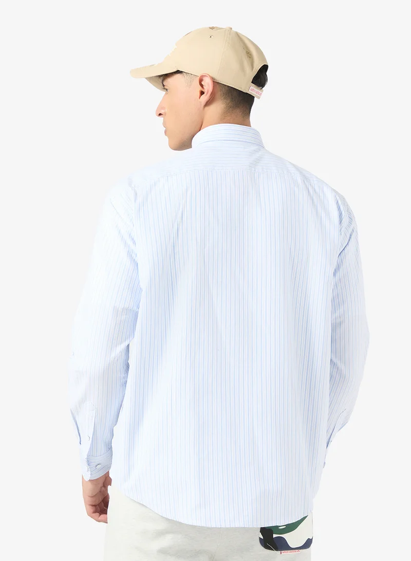 AAPE AAPENOW moonface logo long sleeve shirt