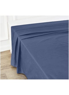 erorex Ultra Soft Fitted Sheet Breathable Easy To Wash King Midnight Blue  - Image 5