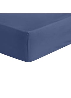 erorex Ultra Soft Fitted Sheet Breathable Easy To Wash King Midnight Blue  - Image 3