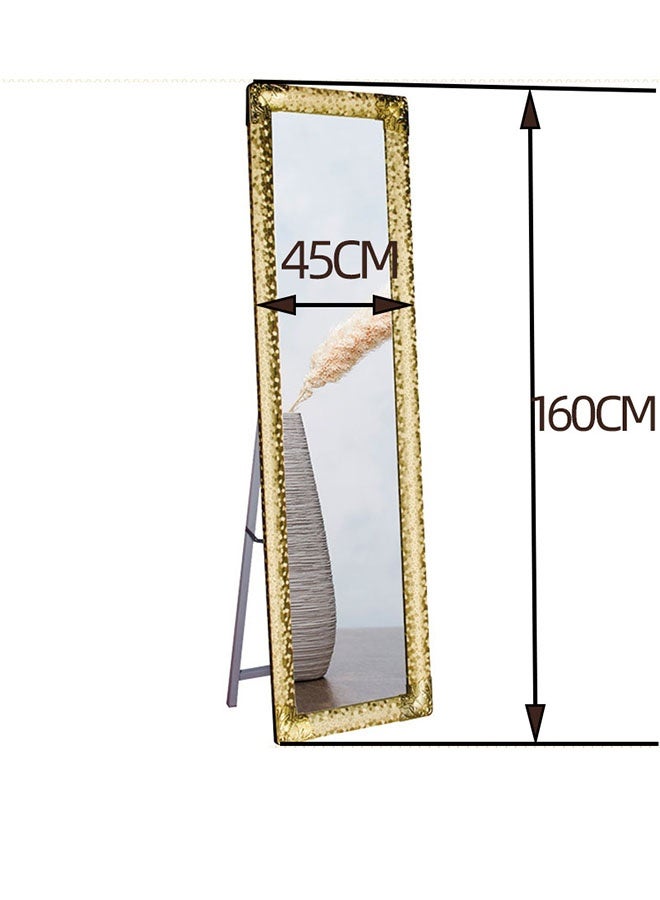 JCB CHIC Full Length Standing Mirror with Decorative Frame，Full Body Mirror, Free Standing Floor Mirror，Metal Floor Mirror Leaning/Hanging Dressing Mirror for Bedroom Living Room - Image 2