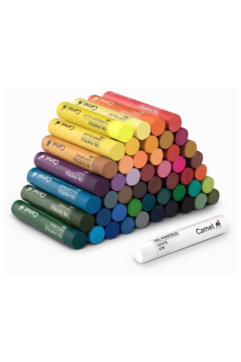 Camel Camlin Kokuyo Oil Pastel Crayons Color Assorted Colours 50 Shades by Camel - Image 5