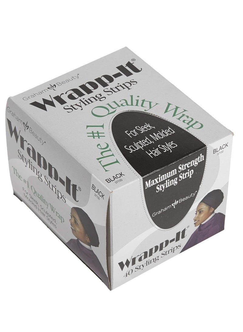 Graham Graham Beauty Wrapp-it Styling Strips, Black - Image 1
