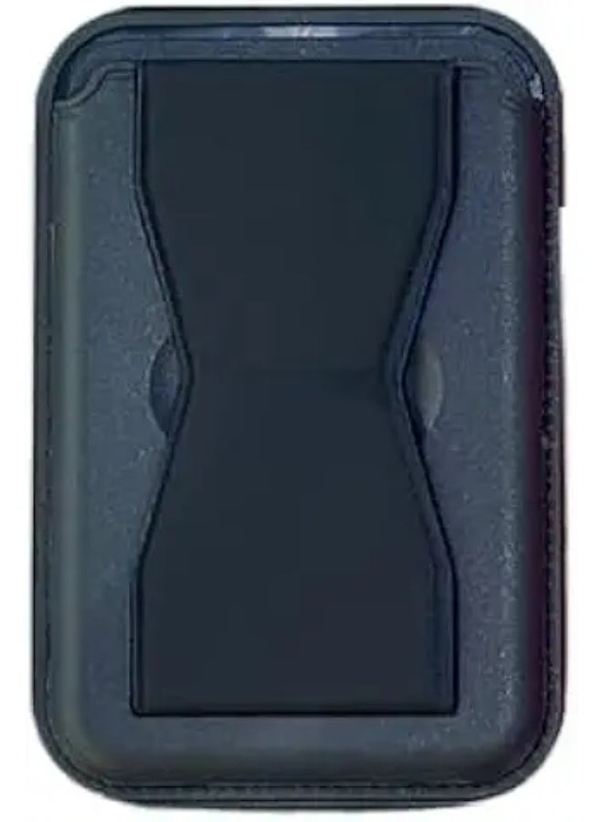 NEXT STORE Magnetic Wallet with Stand, Eco-Friendly PU Card Holder Compatible with iPhone 15 Pro Max, Charcoal Blue