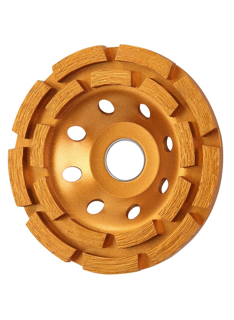 KSEIBI 4-1/2-Inch Diamond Cup Wheel Double Raw for Concrete. Diamond Grinding Discs for Polishing and Cleaning Stone, Cement, Marble, Rock, Granite, Porcelain, Tile Removal, Angle Grinder Discs.  - Image 1
