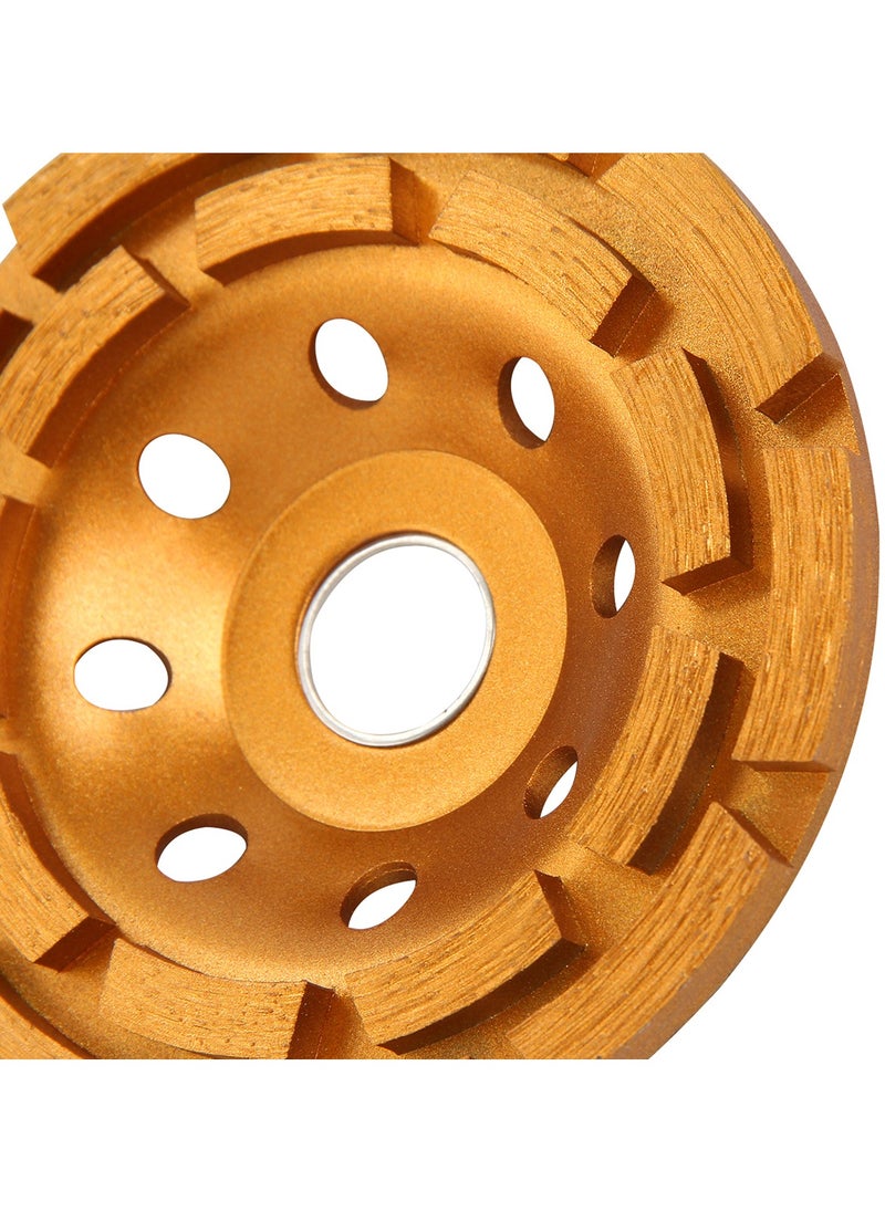 KSEIBI 4-1/2-Inch Diamond Cup Wheel Double Raw for Concrete. Diamond Grinding Discs for Polishing and Cleaning Stone, Cement, Marble, Rock, Granite, Porcelain, Tile Removal, Angle Grinder Discs.  - Image 4