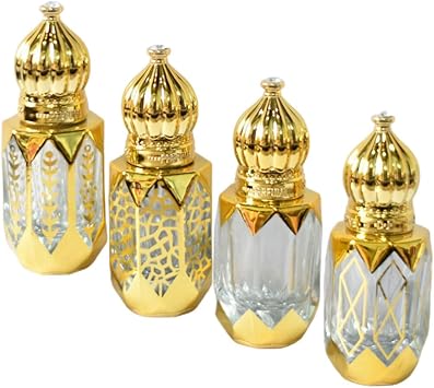 Healifty 4 قطع زجاجات رول أون فارغة للزيوت الأساسية 6 مل زجاجات عطر مصغرة للسفر حاويات ماء - Image 1