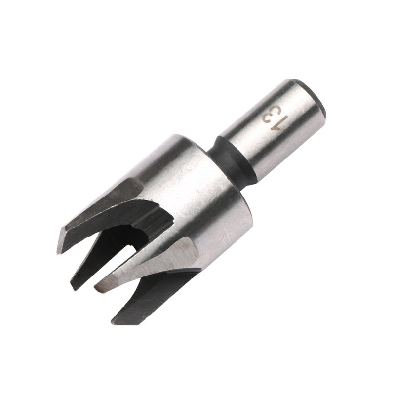 8Pcs Woodworking Chamfer Drilling Tool Wood Plug Cutter Drill Bit Set with 3/8in Round Shank for Wood Drilling or Woodworking Chamfer - Image 5