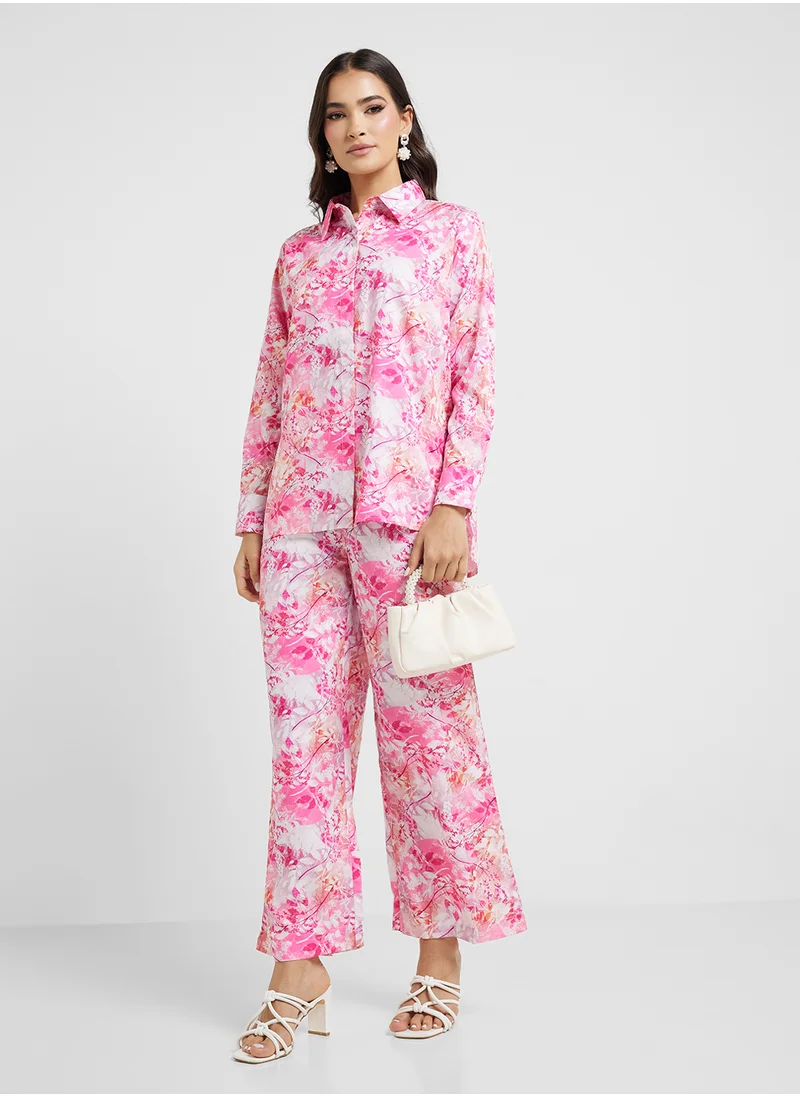 ELLA Printed Top & Pant Set