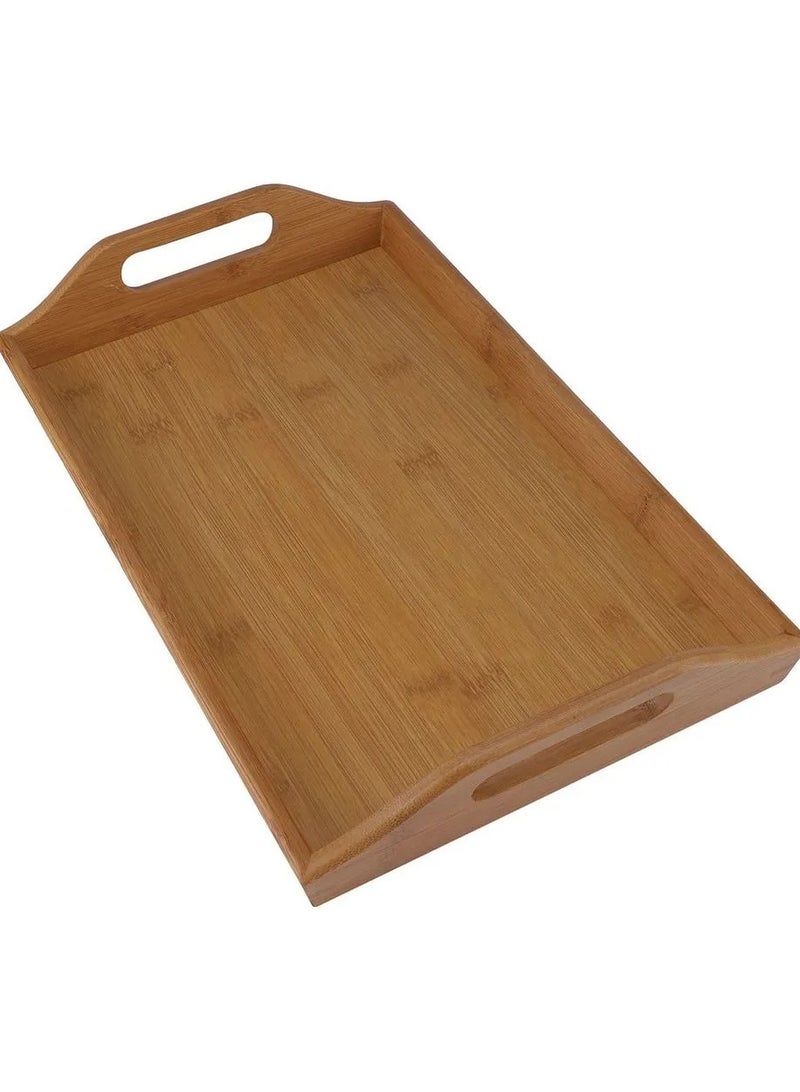 Abraj Home Basics Bamboo Serving Tray (Brown) - Image 3