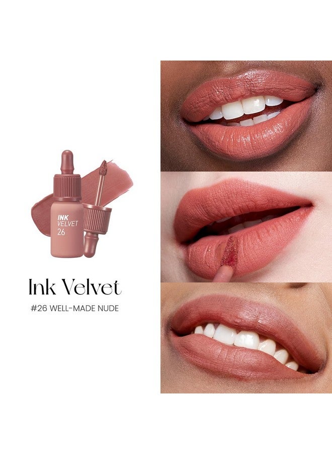 لون الشفاه المخملي من بيريبيرا إنك | لون عالي الصبغة، يدوم طويلاً، خفيف الوزن، لم يتم اختباره على الحيوانات، خالٍ من الجلوتين والبارابين (026 Well-Made Nude) - Image 4