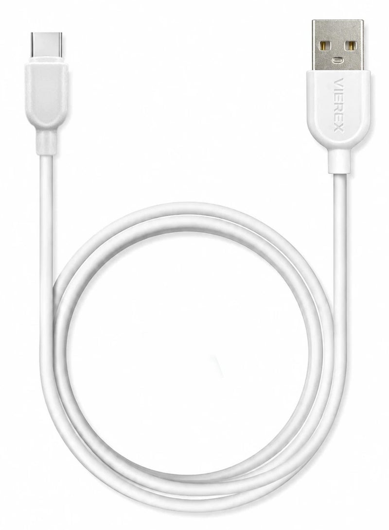 Vierex VC-3 Fast Charging USB Type-C Cable 2.4A Long Charging &  Data Sync Cable 480Mbps, 1m - Image 4