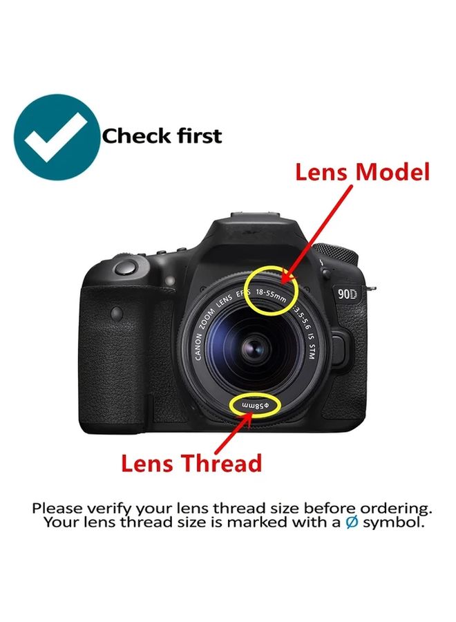 52mm 3 In 1 Digital SLR Filter Set With UV CPL FLD And Storage Bag - Image 5