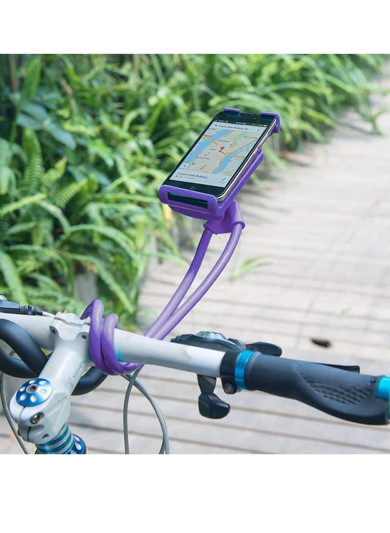 Hihonor Universal Smart Mobile Phone Stand,Hanging on Neck Cell Phone Mount Holder, Flexible Lazy Bracket DIY Free Rotating for Multiple Functions (Black) - Image 4