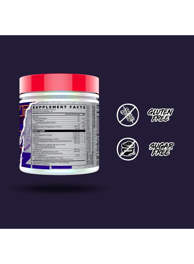 Ghost Sleep Dietary Supplement, Blue Dream - Recovery & Rest With Premium Ingredients Including Melatonin, Colostrum & Ashwagandha – Supports Sleep Quality - Gluten-Free & Sugar-Free - Image 4