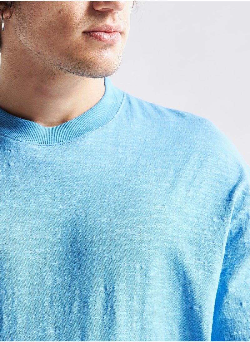 FAV Textured Crew Neck T-Shirt  - Image 3
