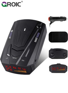 GROIC Radar Detectors for Cars, Radar Detector with Automatic 360 Degree Detection, Vehicle Speed Alarm System, City Highway, Led Display, Voice Prompt Speed  - Image 1