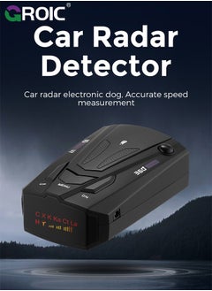 GROIC Radar Detectors for Cars, Radar Detector with Automatic 360 Degree Detection, Vehicle Speed Alarm System, City Highway, Led Display, Voice Prompt Speed  - Image 2