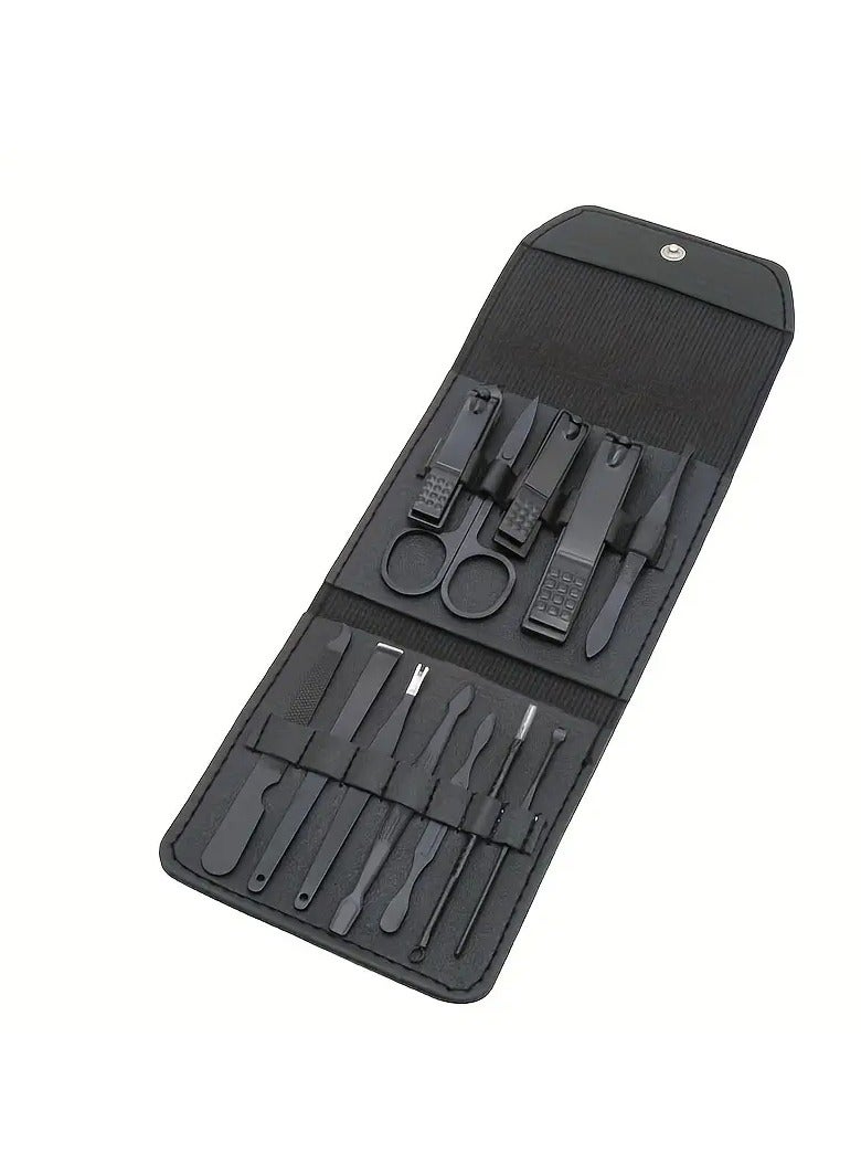 ORiTi Manicure Set & Nail Clipper Kit - 16 In 1 Full Function Kit Professional Stainless Steel Pedicure Sets Leather Portable Case Idea Gift - Image 4