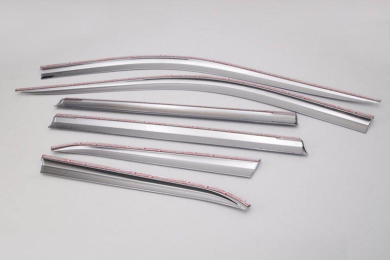 AUTO CLOVER Chrome Side Window Vent Visor 6 Piece Set for Jeep Grand Cherokee (2015-2021) - Image 2