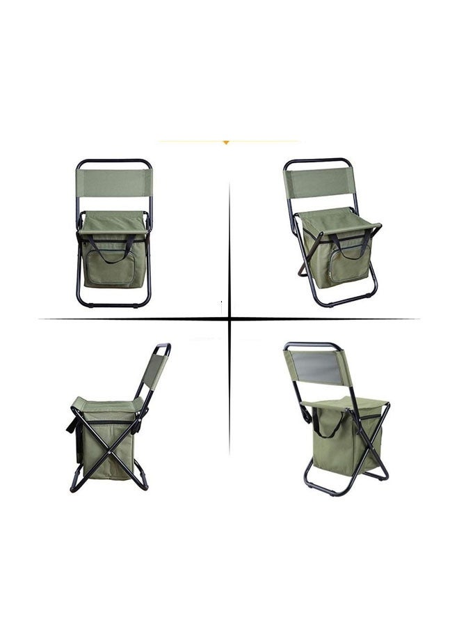 Bukela Portable Outdoor Folding Chair, Three-in-one Leisure Chair, Camouflage Ice Bag Storage, Camping and Fishing Leisure Backrest Small Stool - Image 4