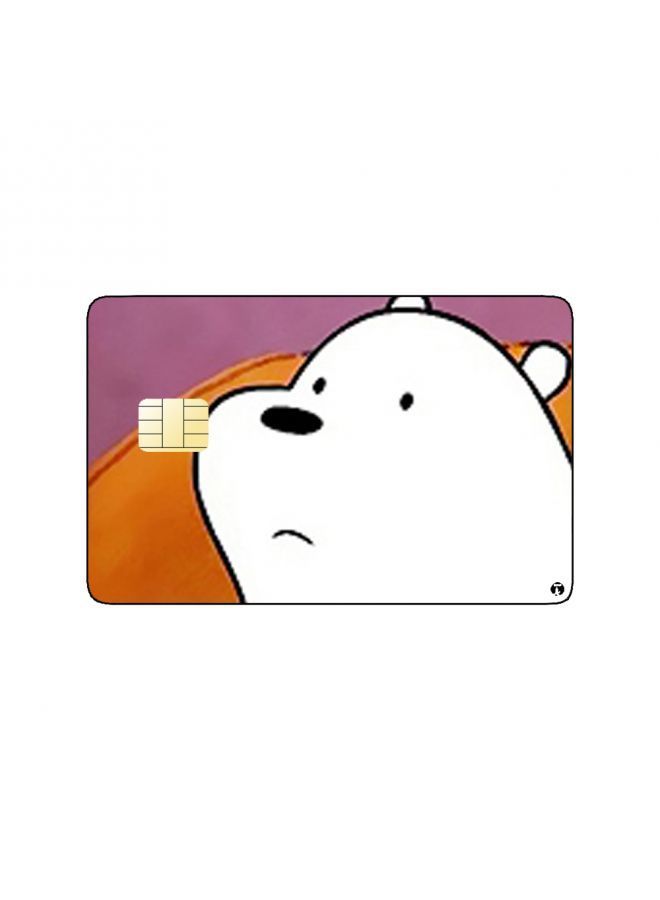 RKN PRINTED BANK CARD STICKER Animation Ice Bear From We Bare Bears By Cartoon Network - Image 1
