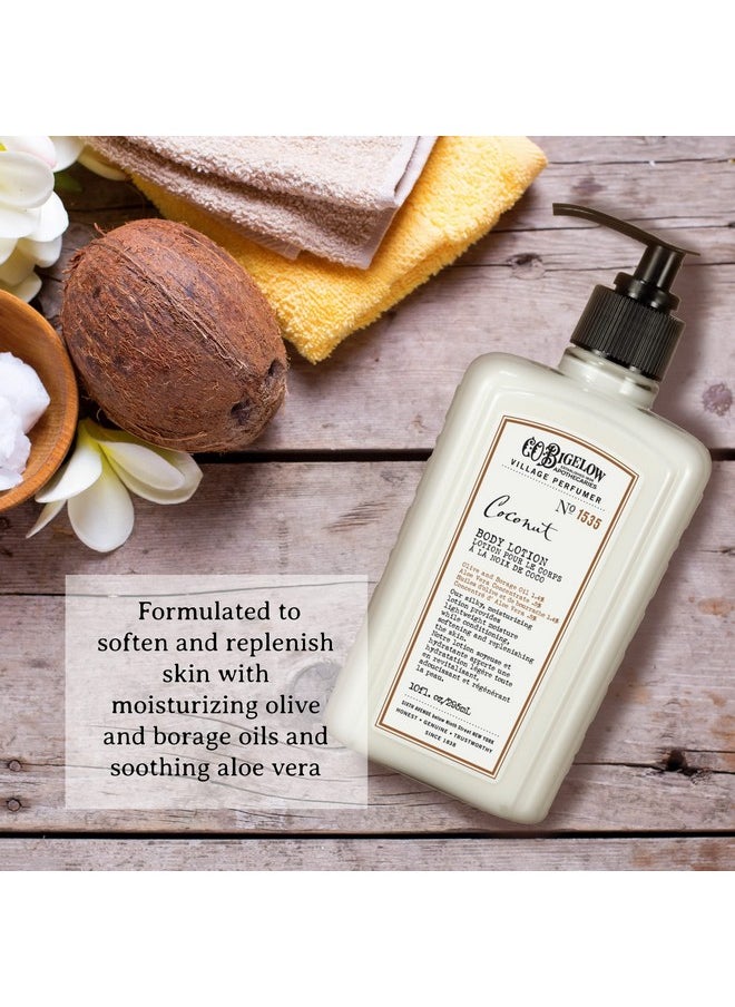 C. O. Bigelow C.O. Bigelow Coconut Moisturizing Body Lotion For Women And Men Village Perfumer Lotion With Olive Oil Borage Oil And Aloe Vera 10 Fl Oz  - Image 4