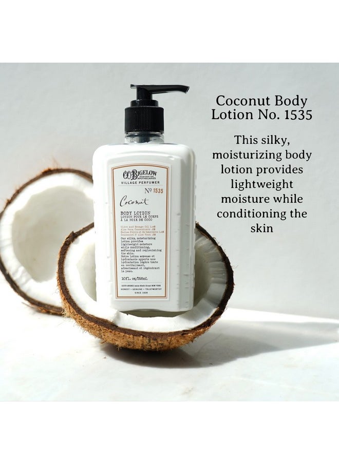 C. O. Bigelow C.O. Bigelow Coconut Moisturizing Body Lotion For Women And Men Village Perfumer Lotion With Olive Oil Borage Oil And Aloe Vera 10 Fl Oz  - Image 2