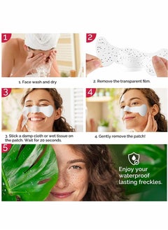 Excefore Freckles Temporary Tattoos, 6 Sheets 12 Pcs Face Temporary Tattoo Stickers Waterproof Natural Looking Fake Tattoos Freckle Patch, Makeup Accessories for Women  - Image 5