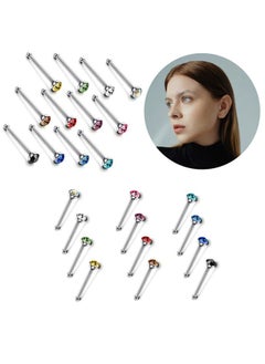 KUAZIVI 60pcs Stainless Steel Nose Stud 1.8mm Size Nose Rings Studs  - Image 2