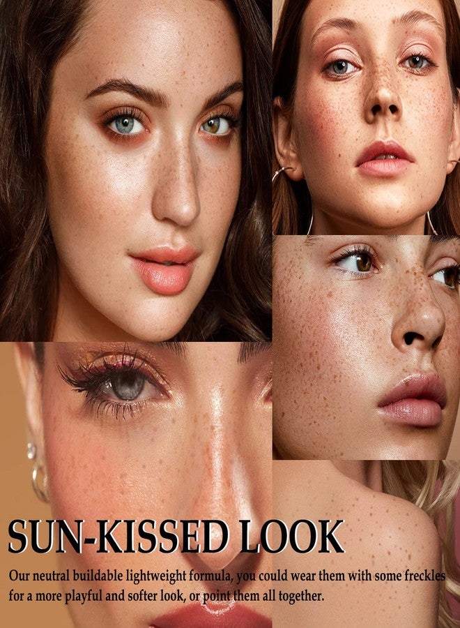 Boobeen Freckle Stamp Face Freckles Air Cushion Liquid Freckle Makeup Stamp Waterproof Fake Freckle Pen Long Lasting Quick Dry Small Spot Freckle Makeup, Create Natural Freckles Makeup - Image 5