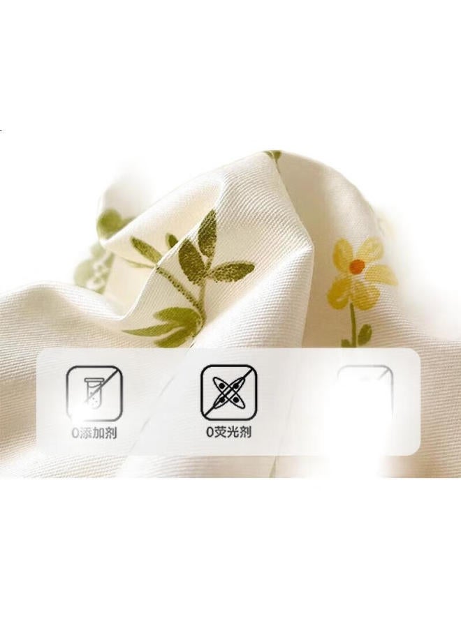 موجي Muji مجموعة أغطية فراش سفر يمكن التخلص منها من أربع قطع مع غطاء وسادة، أغطية فراش فندقية سميكة سرير مزدوج - باروك - Image 3