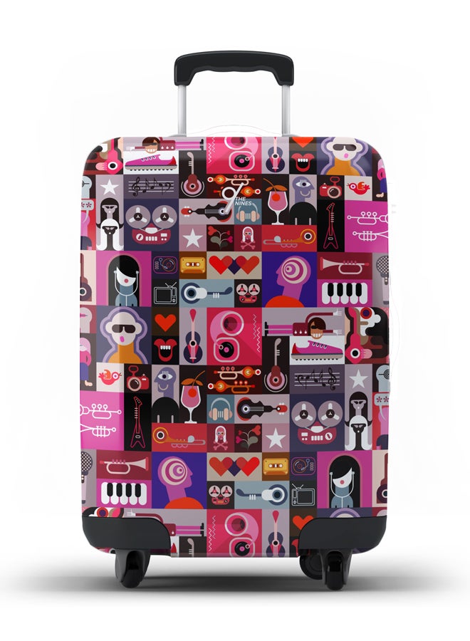 THE NINES LUGGAGE COVER "TRAVEL GROOVES" -XL (29-32 inch)