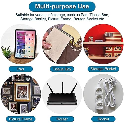 Veentus Self Adhesive (Male/Female) Wall Hooks 6 KG (Max) Magic Transparent Sticker Hooks for Hanging Mobile Case Spike Guards Toilet Brush Photo Frames Bathroom Kitchen Accessories (Pack of 10) - Image 5